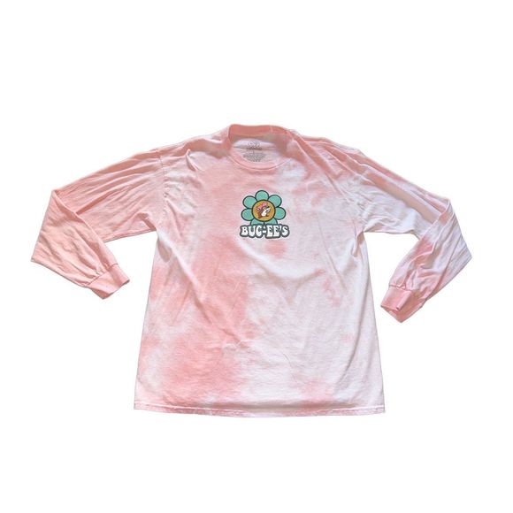 Buc-ee’s Be Kind Flower Tie-Dye Long Sleeve Tee - Picture 1 of 4